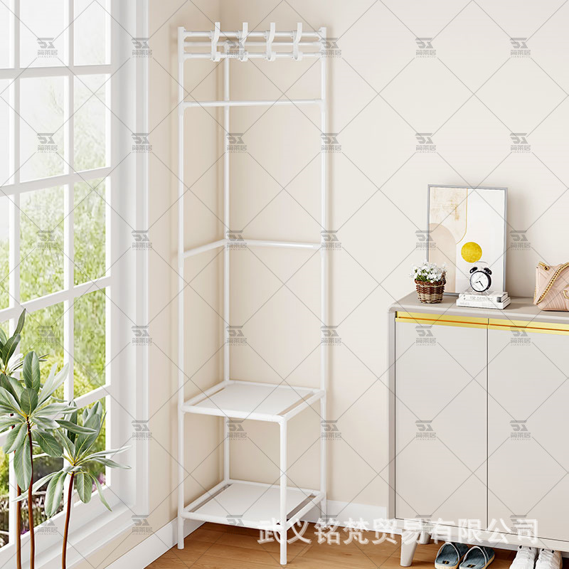 Corner Assembly Floor-Standing Bedroom Indoor Household Clothes Rack Corner Clothes Rack Simple Clothes Drying Rack Multi-Layer Coat Rack