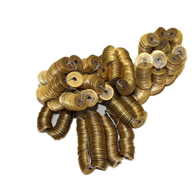 Five Emperor coins copper coins ancient coins pure copper Shunzhi Kangxi Qianlong Yongzheng Emperor Tongbao string buried pressure threshold Yiwu small commodity