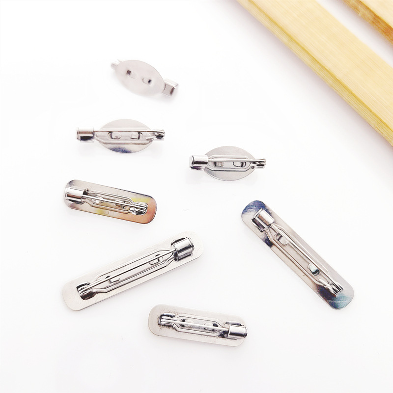 Оптовая продажа DIY брошек, булавка из нержавеющей стали 304, не ржавеет, с подносом, корейская брошка