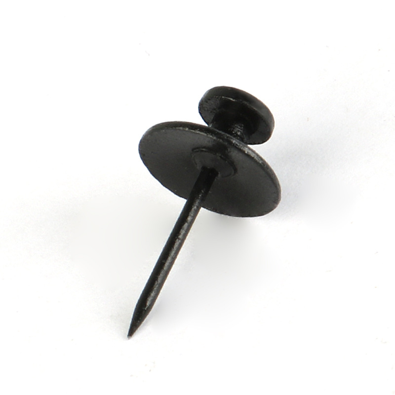 Cross-Border New Black Metal Double-Headed Thumbtacks DIY Decorative Five-Pointed Star Printing Creative Wall Nails Cork Board Flat Nails