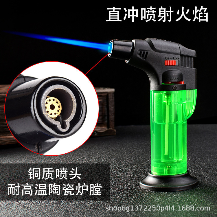 High temperature direct impact personality windproof 603 type inflatable welding spray gun moxibustion lighter point incense barbecue point cigar baking