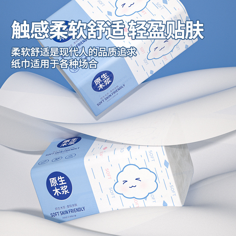 Wholesale Full Box of 60 Packs of Paper Towels, Thickeneded Paper Towels, Household Facial Tissues, Toilet Paper, Limited Time Sale