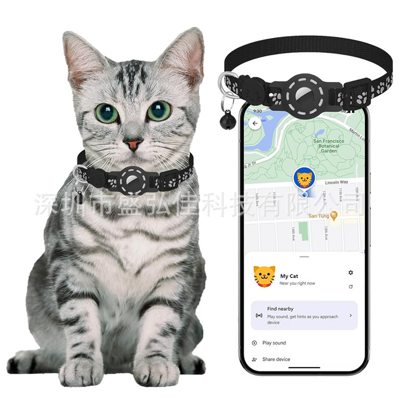 Ошейник для кошек, трекер Apple Android, двойная система, локатор Findmy для Android