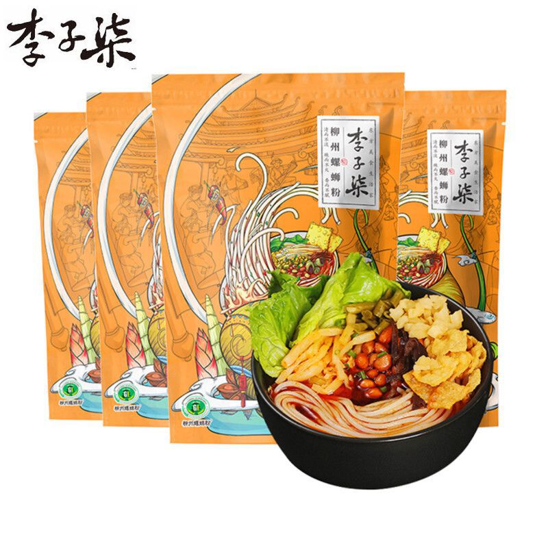 Li Ziqi Snail Noodles 335g Liuzhou Snail Noodles Guangxi Snail Noodles Rice Noodles Late Night Supper Vermicelli Hot and Sour Noodles