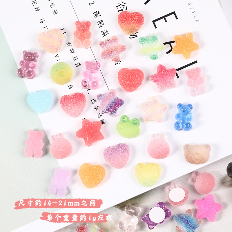 Water Cup 3d three-dimensional stickers candy series cute thermos cup stickers resin accessories mixed mobile phone shell refrigerator stickers