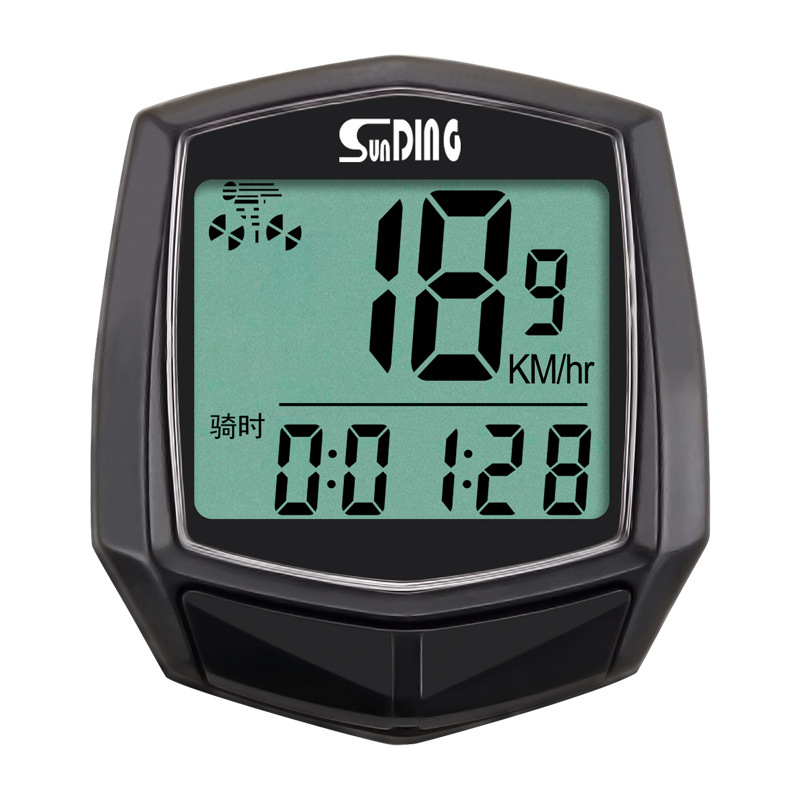 SD-581 Shundong SUNDING Bicycle Wired Code Meter Speedometer Odometer Chinese and English Code Meter