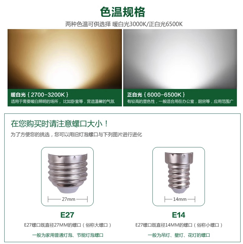 led candle bulb Starry Sky pointed bubble e14 small screw pull tail crystal chandelier light source 5W7W9W energy-saving bulb