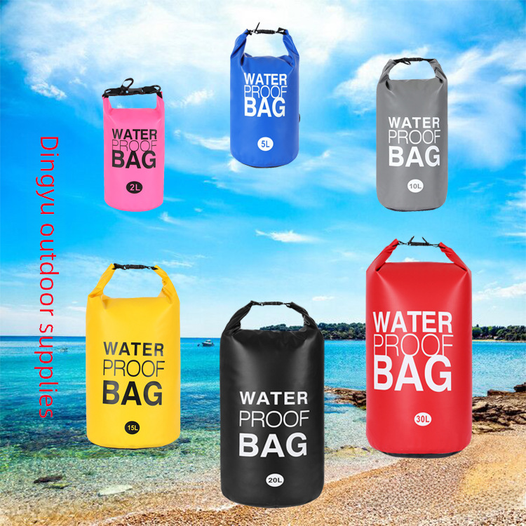 Outdoor Water-Resistant and Waterproof Rafting and River-Tracing Beach Backpack, Swimsuit, Clothing, and Phone Storage Bag with Pvc Interlayer Mesh