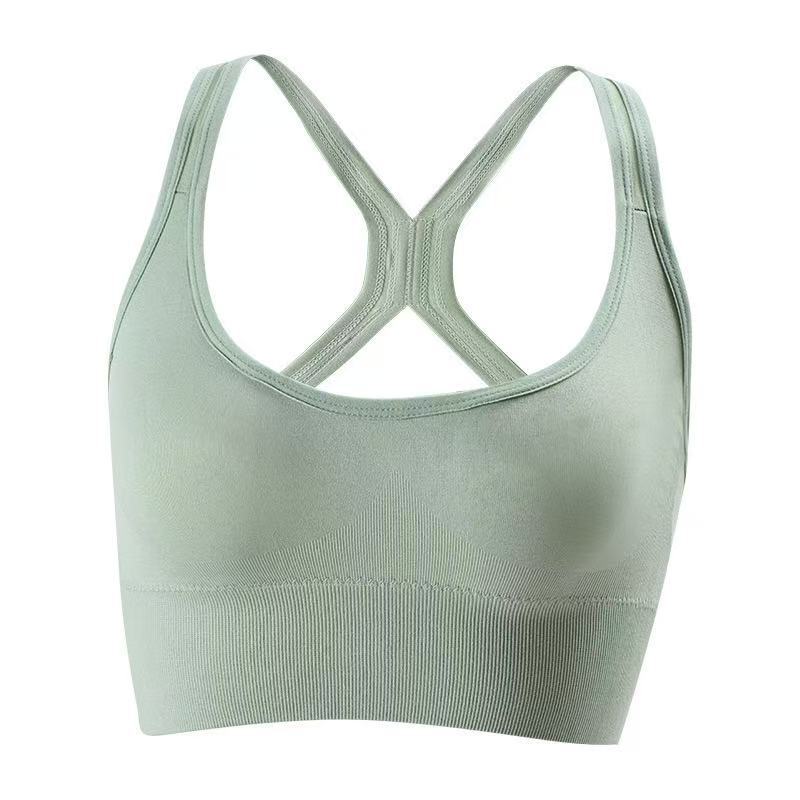 Cross-Border Trade Yoga Sports Bra Without Underwire, Push-Up Underwear for Women, Running Shockproof Seamless Beautiful Back Bandeau Bra for Women