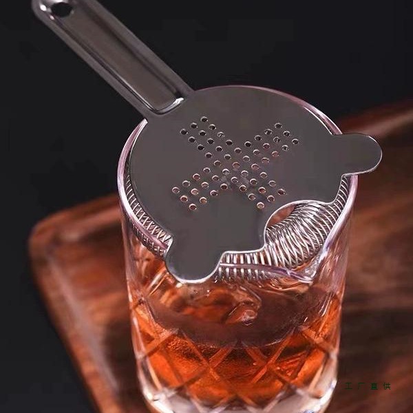 Bar Shop Japanese Style Ice Strainer Cocktail Filter Bartending Ice Separator Stainless Steel Filter Strainer