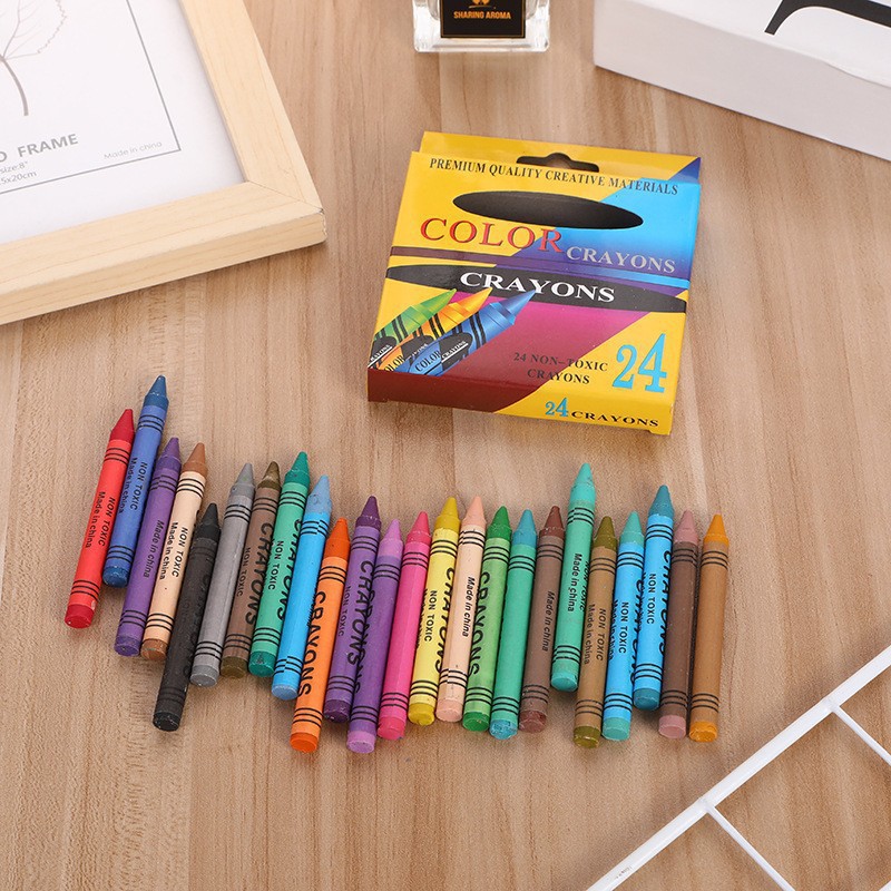 Factory Direct Sales 6-Color Oil Pastels Kindergarten Baby Kidsren's Crayon Set Coloring Pen Primary School Students Children's Day Prizes