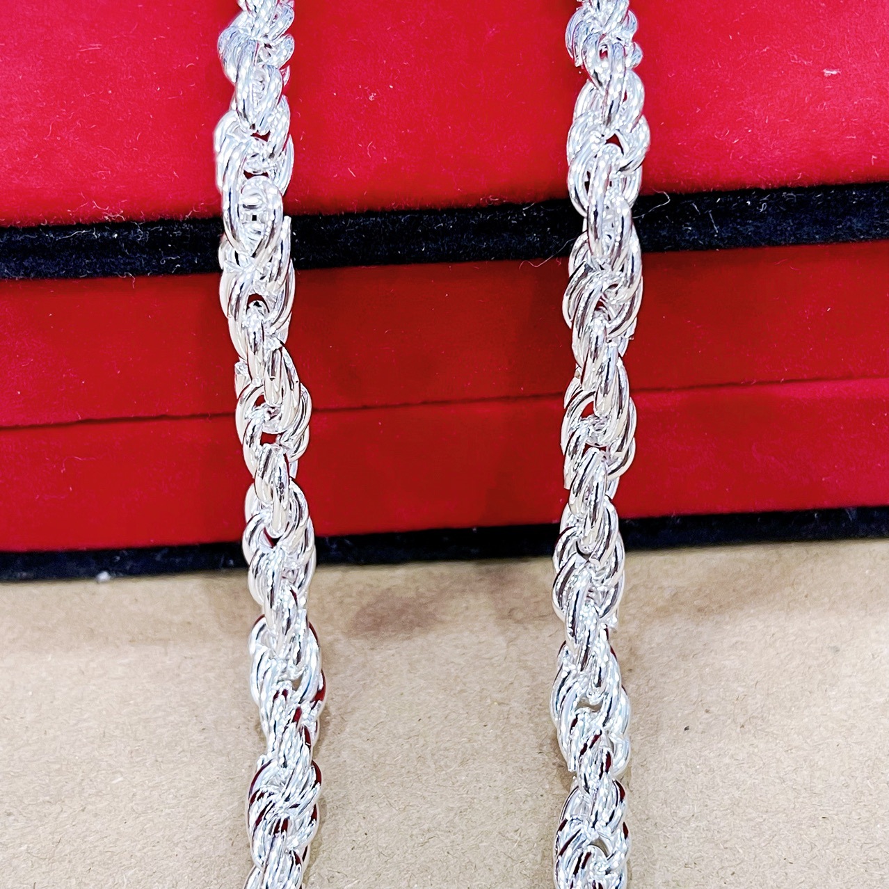 High imitation silver plated necklace twist necklace silver jewelry necklace jewelry gift necklace