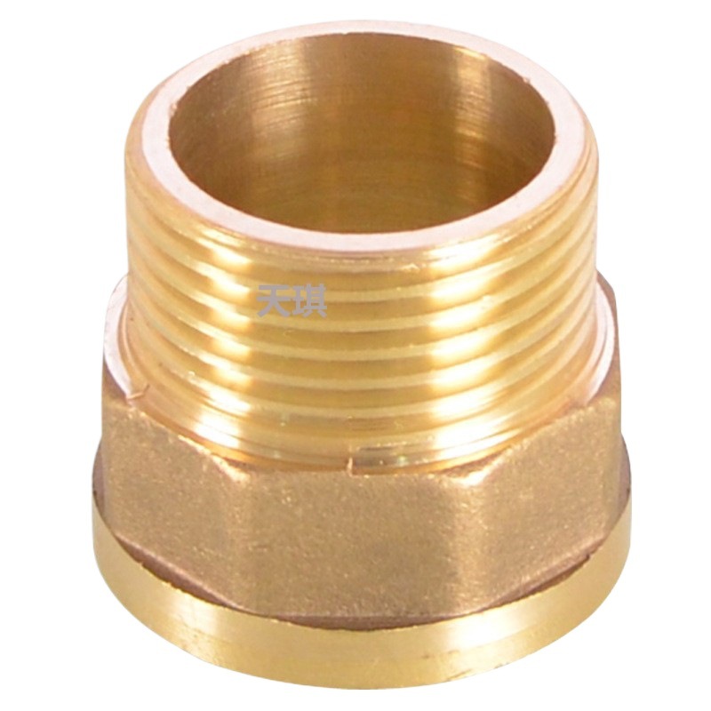 All-Copper 1/2 Inch Internal and External Threaded Direct 1/4 Inch, 1/2 Inch, 3/4 Inch, 1 Inch Reducing Couplings with Large to Small Heads