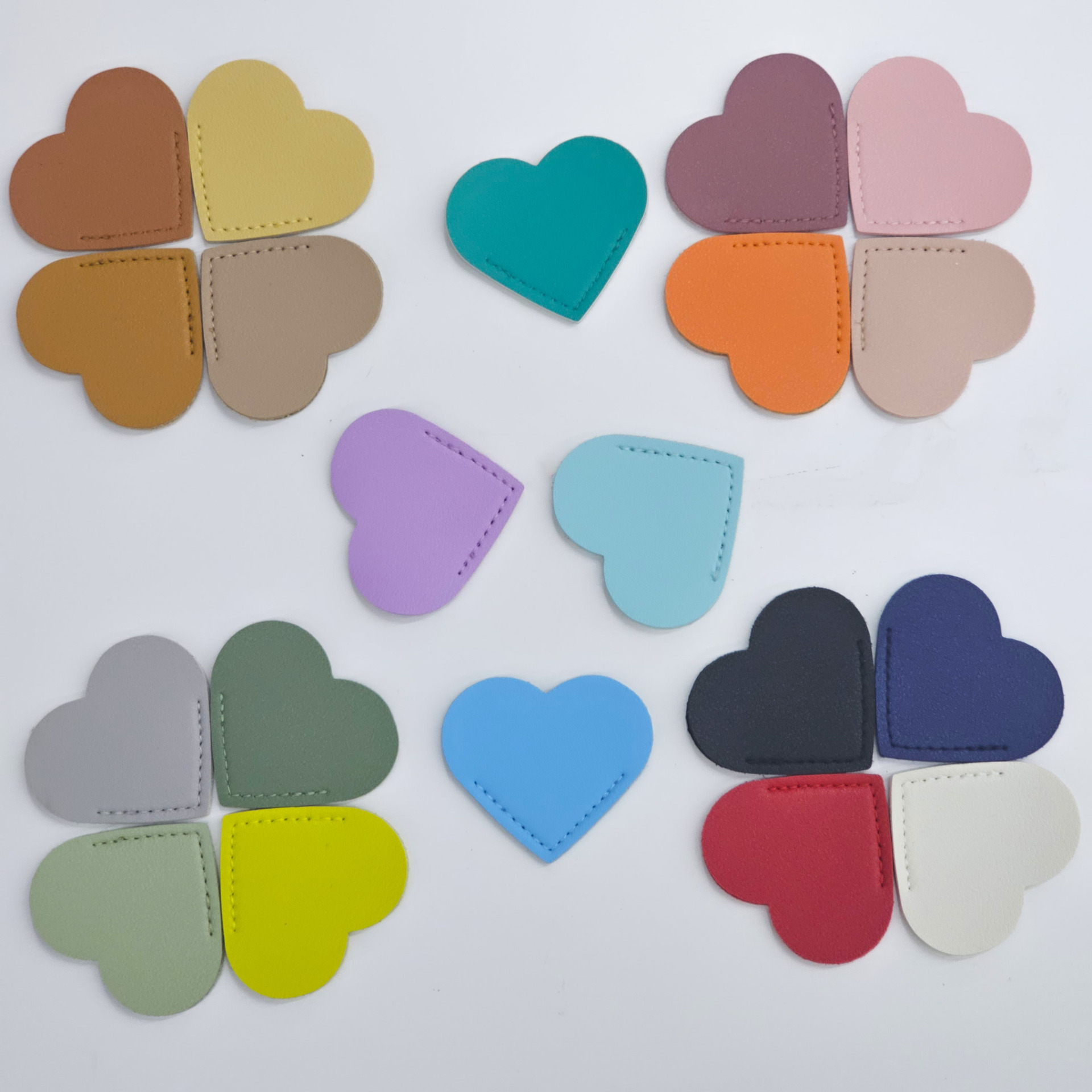 Креативная закладка в стиле ins Простая кожаная закладка из PU Портативная закладка в виде сердца для студентов