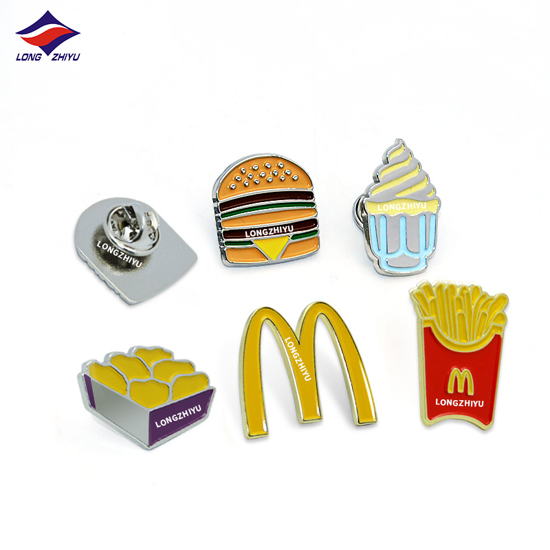 Long Zhiyu 15 Years Manufacturer Custom-Made Badge Brooch School Badge Custom-Made Badge Custom Metal Imitation Enamel Badge