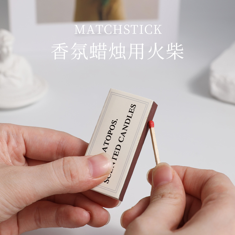 Spot wholesale scented candle Matchbox creative fashion old-fashioned match box cake shop home