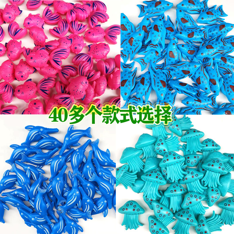 Magnetic Double-Sided Bulk Fake Fish with Nails, Magnetic Iron Three-Dimensional Fish, Children's Educational Toy, Realistic Fish