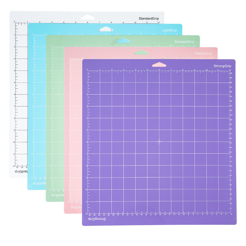 Cutting Plotter Pad 12*12 Sticky Pad Suitable for Cricut Cutting Pad Cutting Plotter Transparent Colorful Pad