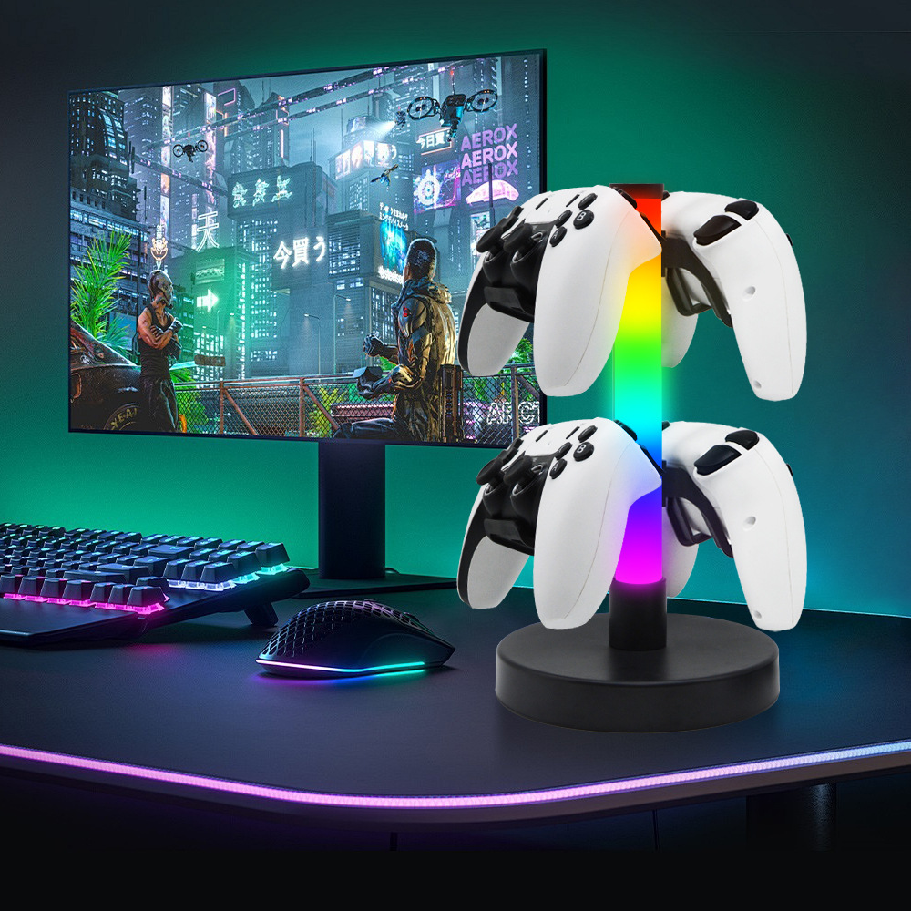 Настольный RGB игровой кронштейн для ручки, подставка для наушников, LED лампа для создания атмосферы, E-Sports, для гостиной, компьютера, спальни