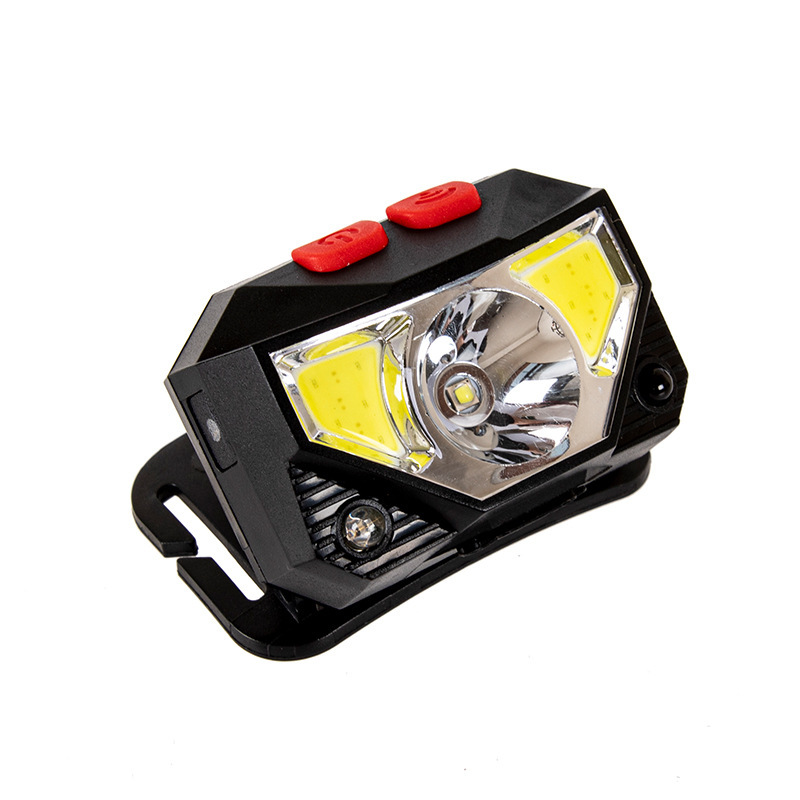Cross-border induction headlight usb charging headlight type Lighting LED Red Light Night Fishing light running light outdoor equipment light