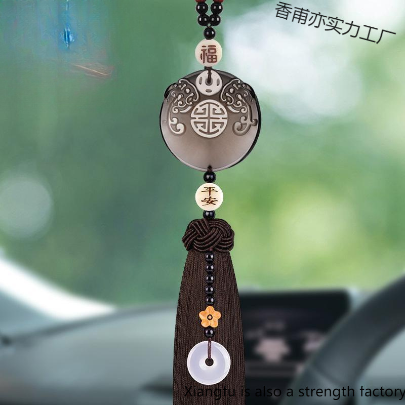 Car Pendant, Car Interior Pendant, New High-End Rearview Mirror, Men's Car Decoration, Jade Jewelry