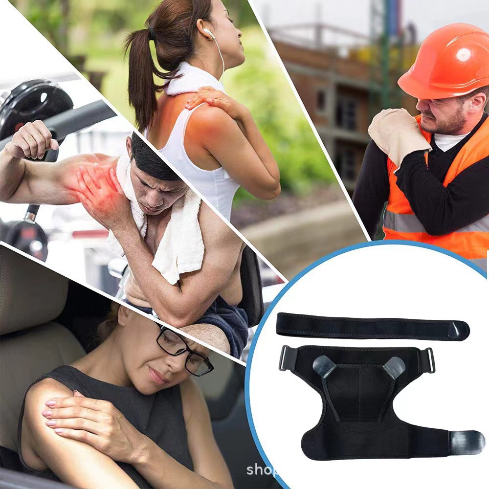 Cross-border Sports Shoulder Poulder Adjustable Pressure Left and Right Anti-strain Shoulder Poulder Belt Shoulder Fixer Ice Ware Shoulder Poulder