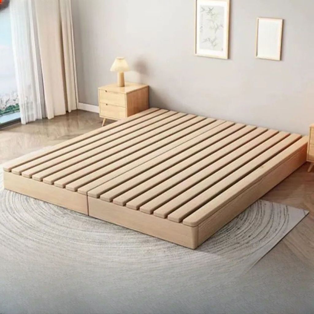 Доска татами из массива дерева без боковин, дышащая, влагостойкая, для аренды, японский стиль, кровать на полу