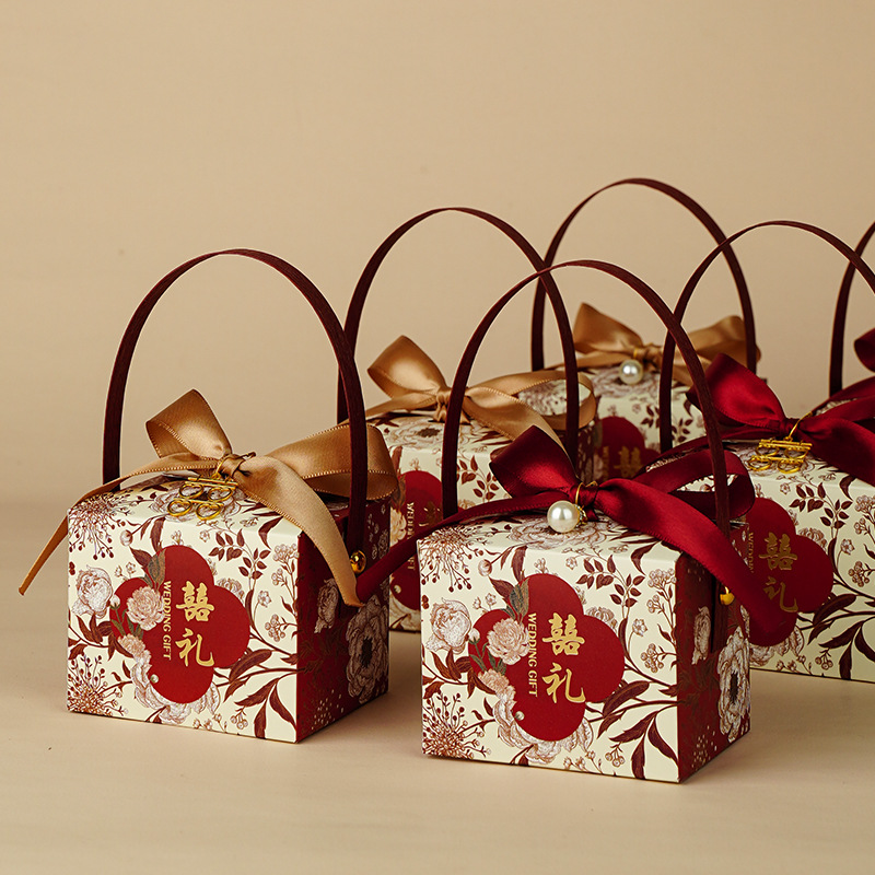 Новая коробка для конфет на свадьбу в китайском стиле, свадебный сувенир, высококачественная пустая коробка, большая емкость, оптовая продажа