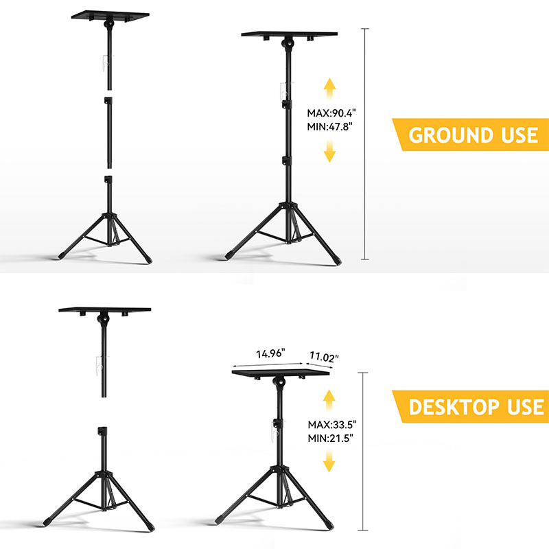 Cross-border Projector Bracket Floor Tripod Folding Telescopic Portable Tray Bedside Notebook Bracket