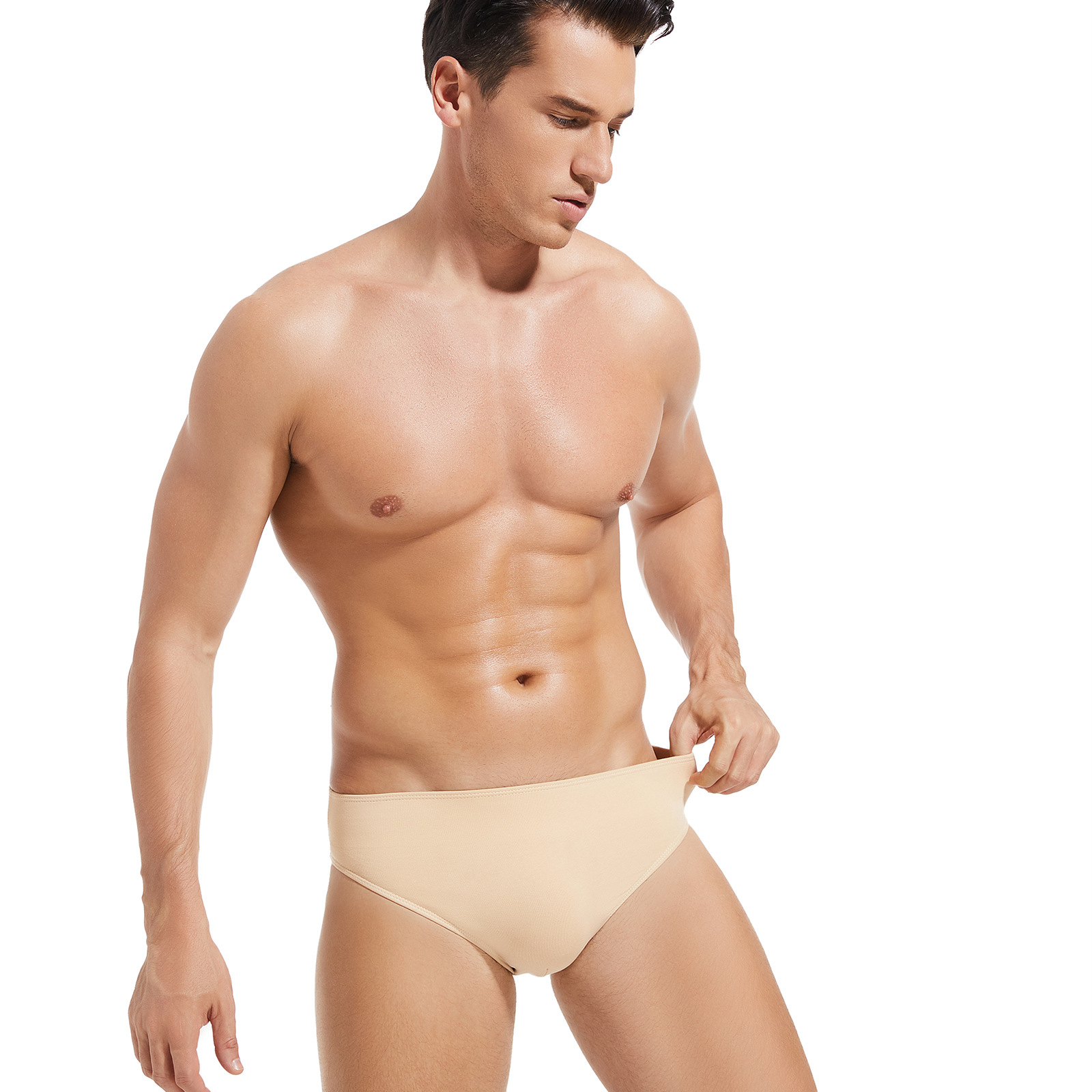 Dance Full-Seat Underwear for Men, Pure Cotton High-Cut Performance Underwear, Anti-Exposure Triangle Underwear, Custom-Made