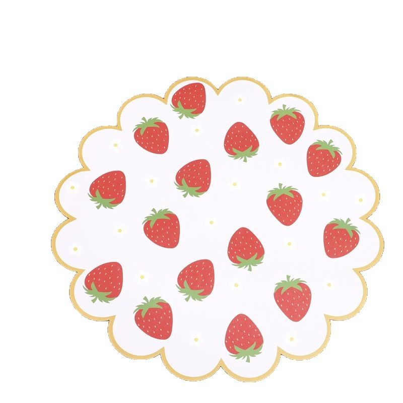 Creative Special-Shaped Placemat Paper Disposable Placemat Paper Western Food Household Paper Placemat Japanese Kidsren's Christmas Paper Mat