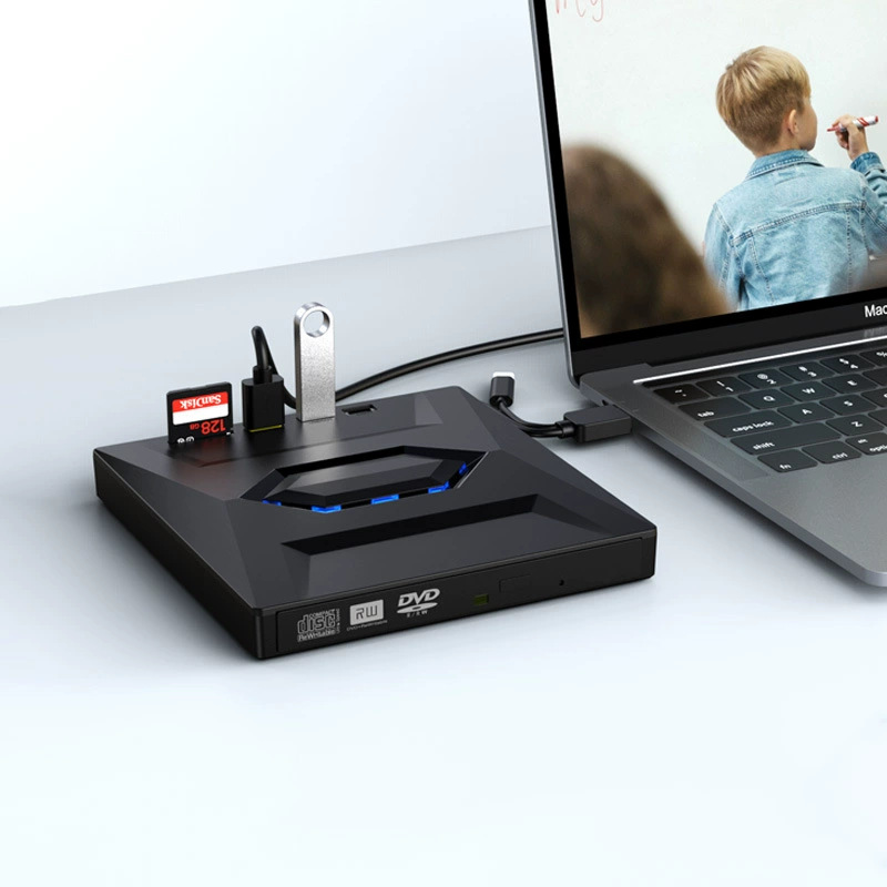 External Optical Drive Typc-C Usb3.0 External Dvd Burner Mobile Five-In-One Multi-Function Laptop
