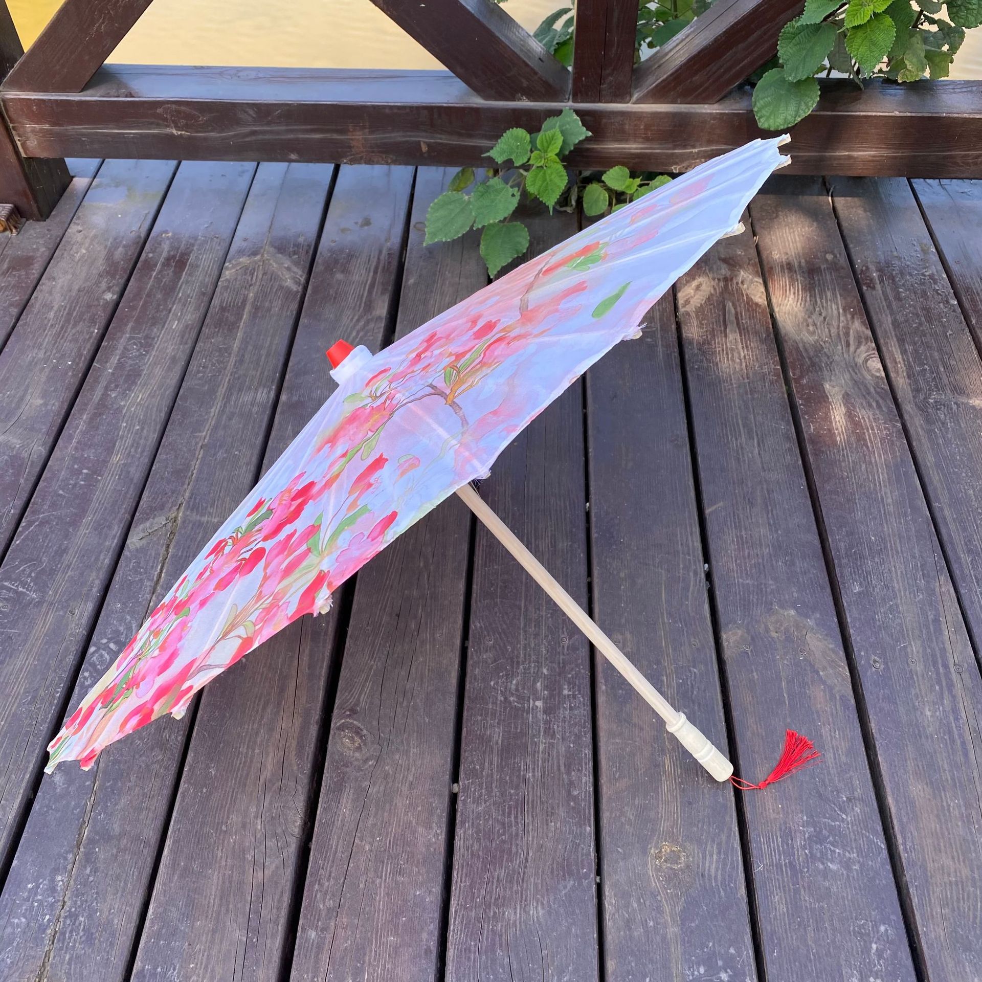 Rainproof and Sunproof Ancient Style Oil Paper Umbrella Hotel Decorative Umbrella Ceiling Chinese Style Classical Umbrella Lamp Ancient Costume Han Dynasty Umbrella Props
