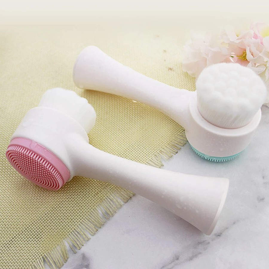 Щетка для очищения лица с мягкой щетиной, силиконовый инструмент для очищения лица, удаление макияжа, очистка черных точек, глубокая очистка пор