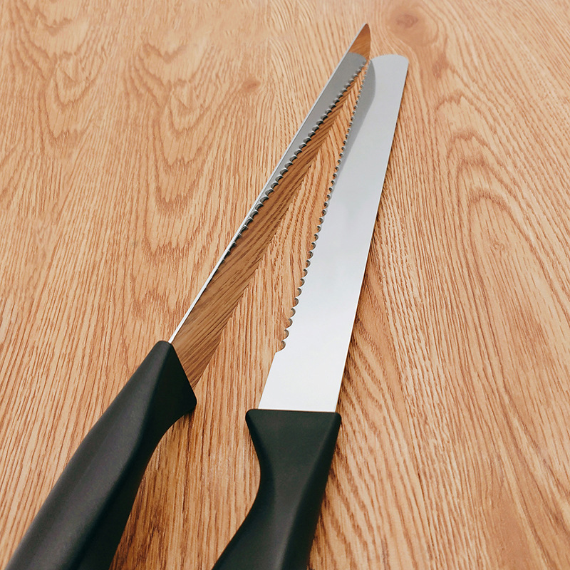 Stainless Steel Bread Knife Serrated Knife Baking Bread Cake Slicing Sandwich Toast Cutting Knife Household Knife