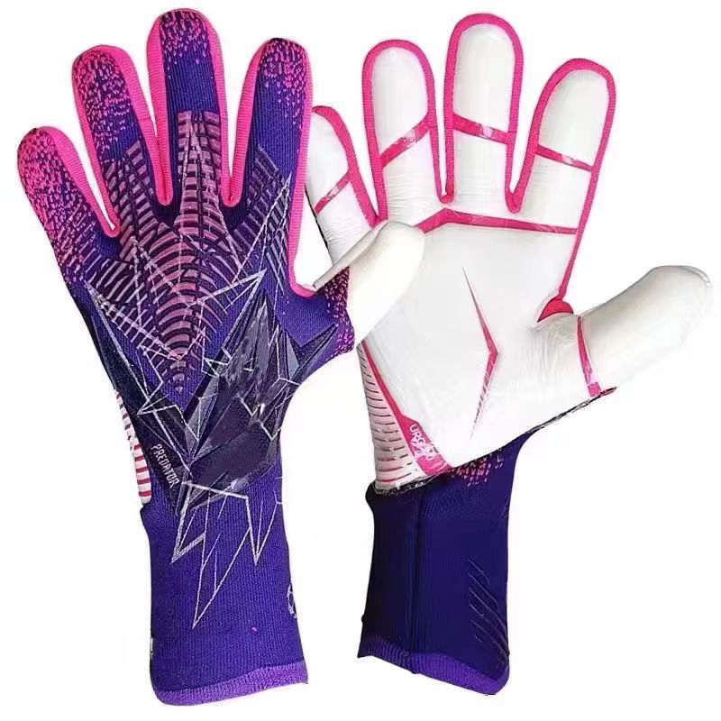 Football Goalkeeper Gloves Colorful Latex Protective Wear-Resistant Anti-Slip Gloves Catching Game Training Goalkeeper Gloves