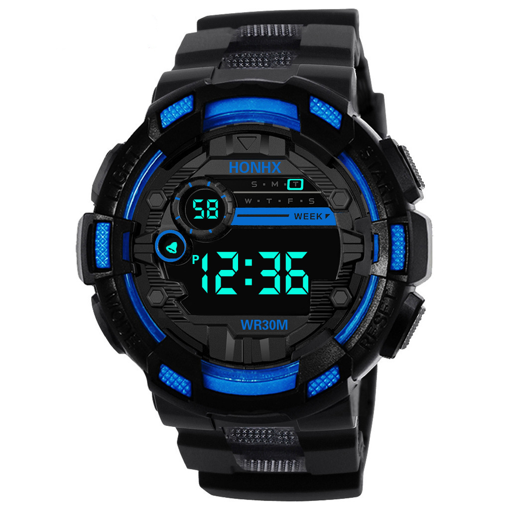 Spot Manufacturers Directly Supply Foreign Trade Honhx Men's Sports Waterproof Luminous Multi-Function Digital Watches Wholesale