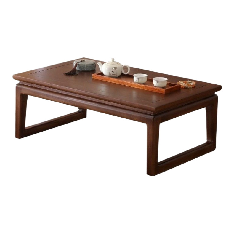 Solid Wood Old Elm Tatami Coffee Table Chinese Bay Window Table Floor Low Table Kang Table Balcony Small Coffee Table Chinese Study Table