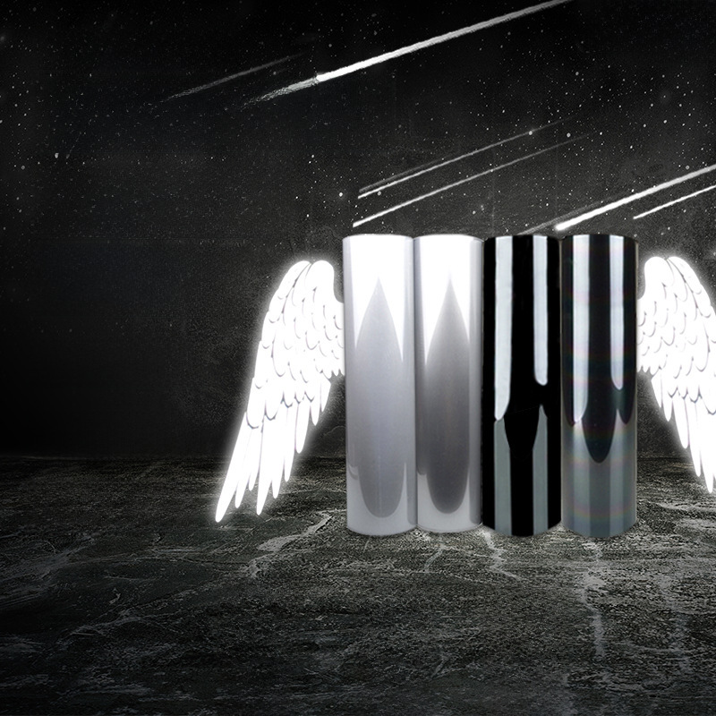 Reflective material reflective gray colorful reflective thermal transfer lettering film silver gray for clothing printing reflective