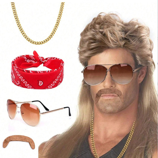 Кросс-бордерный Хэллоуин 80-х панк тяжелый металл косплей европейский и американский рок кудрявый черный рыбий парик диско