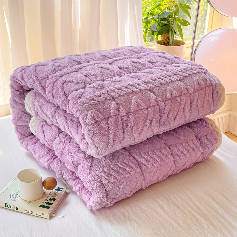 Class a Thickeneded Milk Velvet Soft Mattress Autumn and Winter Taffeta Mattress Warm Taffeta Mattress Student Dormitory Delivery