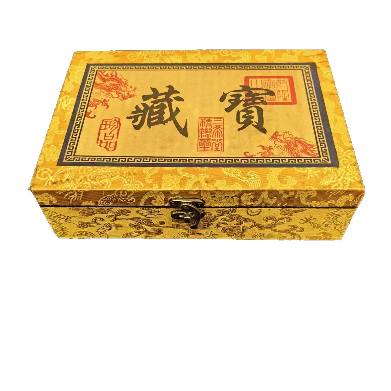 Antique-Style'Treasure' Brocade Box, Only the Box, No Contents, Direct from Manufacturer, Size 24*17*7cm