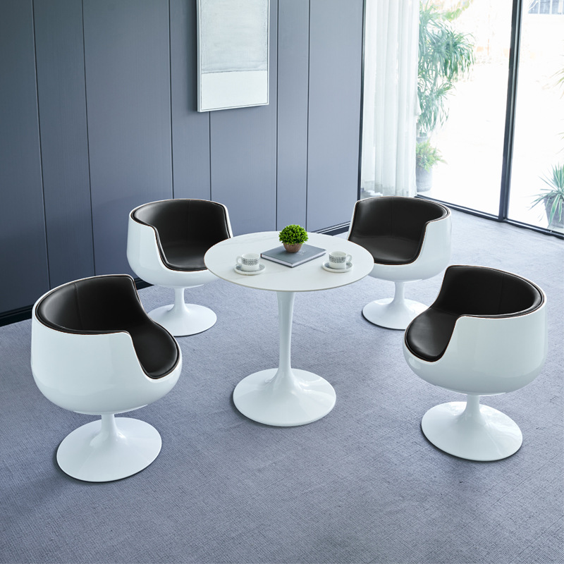 Xjb20 # Negotiating Round Table and Chair Combination, Modern and Simple Reception, Shop Sales Office, Beauty Leisure and Creative Time