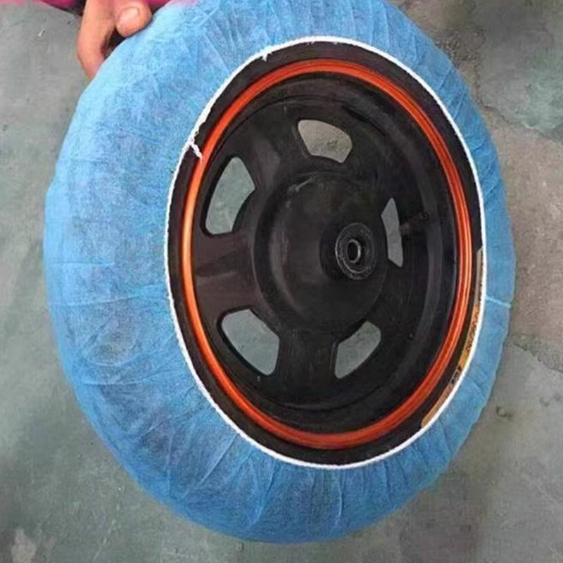 Electric bicycle non-woven tire cover disposable tire spare tire cover dust protection cover spot wholesale
