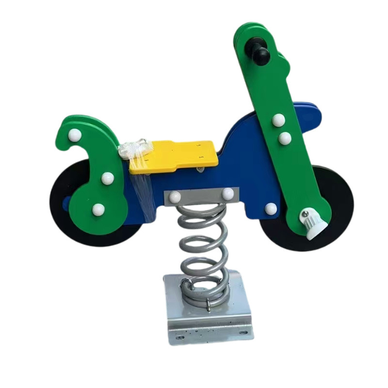 Spring seesaw rocking music room outdoor kindergarten community park children's double rocking horse toy amusement facilities