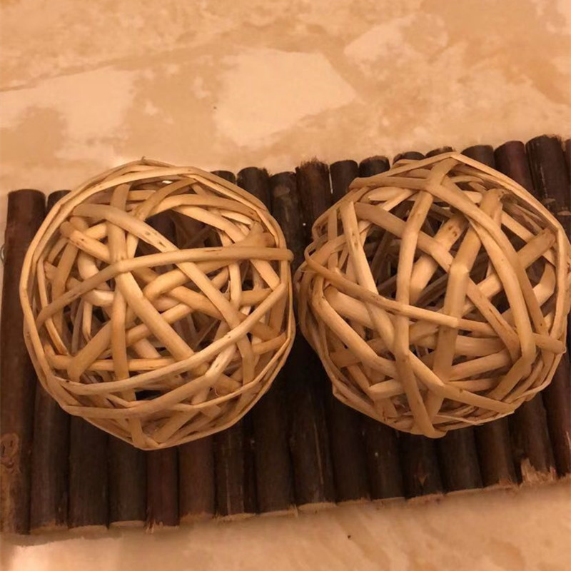 Rabbit Molar Playing Water Hyacinth Grass Ball Water Grass Ball Willow Ball Rattan Ball Apple Tree Ball Woven Ball Grass Radish