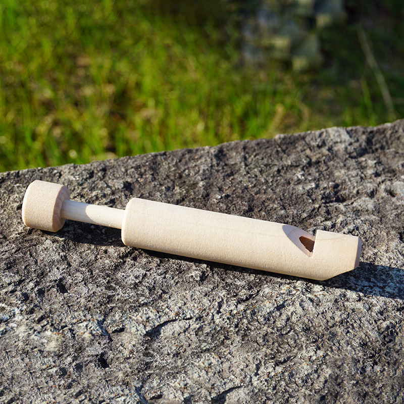 Детская деревянная флейта свисток маленькая классическая традиционная игрушка Орфа из массива дерева