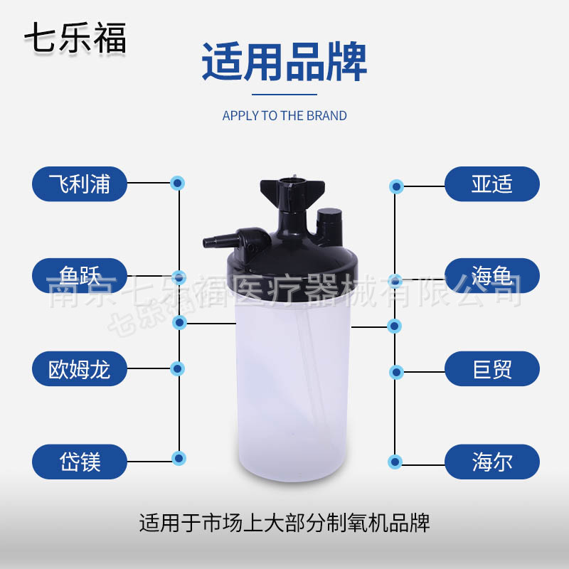 Oxygen Concentrator Humidifier Cup Oxygen Machine Water Collection Bottle 250ml Yuyue Humidifier Bottle Accessories Filter Cup Compatible with Yuyue