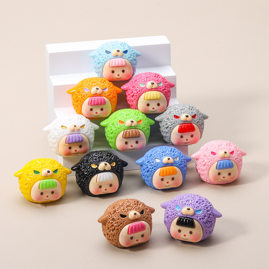 Clearance Sale Cute Pairing Resin Figurines Live Room Blind Bag Cartoon Creative Doll DIY Accessories