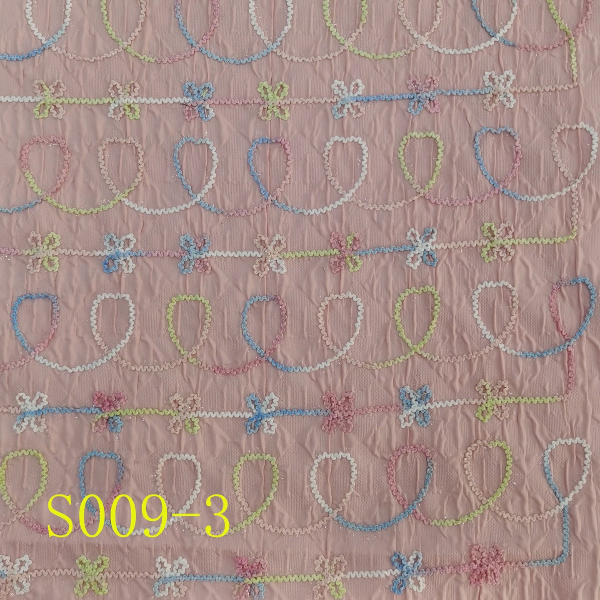 Creative Colorful Thread Embroidery Quilted Fabric Bag Clutch Cosmetic Bag Polyester Fabric